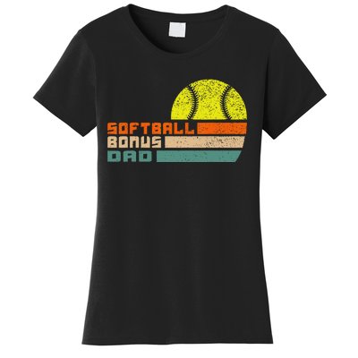 softball bonus dad from stepdaughter stepson son Women's T-Shirt