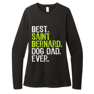 Saint Bernard Dog Dad Fathers Day Dog Lovers Womens CVC Long Sleeve Shirt