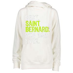 Saint Bernard Dog Dad Fathers Day Dog Lovers Womens Funnel Neck Pullover Hood