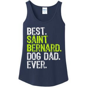 Saint Bernard Dog Dad Fathers Day Dog Lovers Ladies Essential Tank