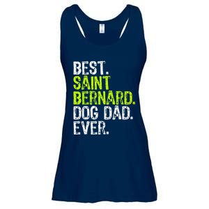 Saint Bernard Dog Dad Fathers Day Dog Lovers Ladies Essential Flowy Tank