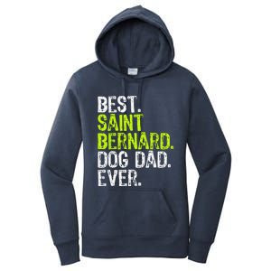 Saint Bernard Dog Dad Fathers Day Dog Lovers Women's Pullover Hoodie