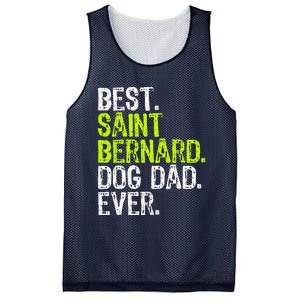 Saint Bernard Dog Dad Fathers Day Dog Lovers Mesh Reversible Basketball Jersey Tank