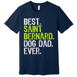 Saint Bernard Dog Dad Fathers Day Dog Lovers Premium T-Shirt