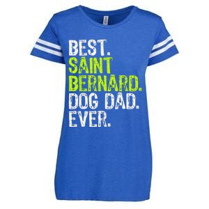 Saint Bernard Dog Dad Fathers Day Dog Lovers Enza Ladies Jersey Football T-Shirt