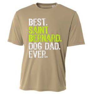 Saint Bernard Dog Dad Fathers Day Dog Lovers Cooling Performance Crew T-Shirt