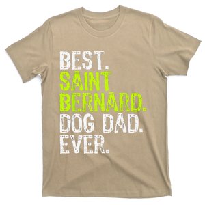 Saint Bernard Dog Dad Fathers Day Dog Lovers T-Shirt