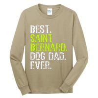 Saint Bernard Dog Dad Fathers Day Dog Lovers Tall Long Sleeve T-Shirt