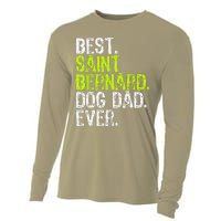 Saint Bernard Dog Dad Fathers Day Dog Lovers Cooling Performance Long Sleeve Crew