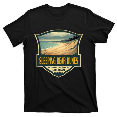 Sleeping Bear Dunes National Lakeshore Travel Retro Badge T-Shirt