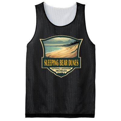 Sleeping Bear Dunes National Lakeshore Travel Retro Badge Mesh Reversible Basketball Jersey Tank