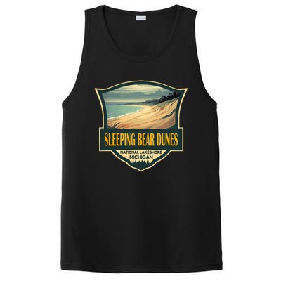 Sleeping Bear Dunes National Lakeshore Travel Retro Badge PosiCharge Competitor Tank