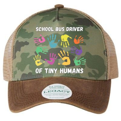 School Bus Driver Of Tiny Humans for Bus Driver Legacy Tie Dye Trucker Hat