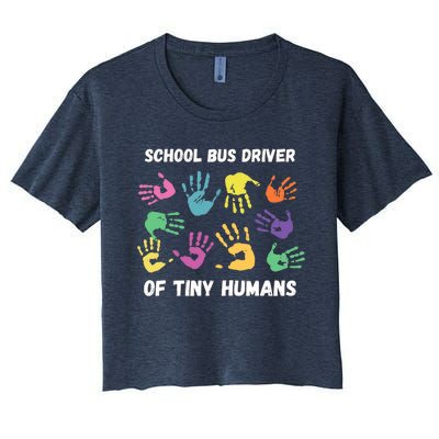 School Bus Driver Of Tiny Humans for Bus Driver Women's Crop Top Tee