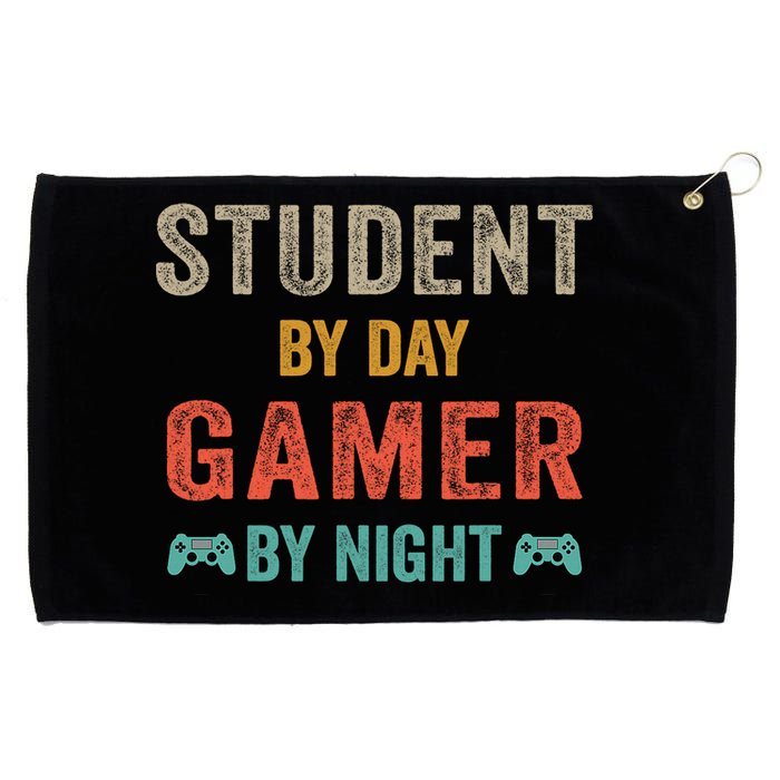 Student By Day Gamer By Night Meme For Gamers Grommeted Golf Towel