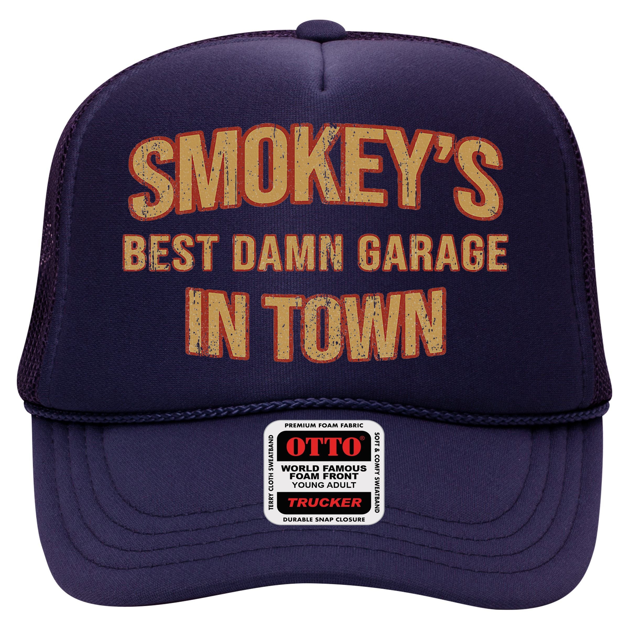 SmokeyS Best Damn Garage In Town Vintage High Crown Mesh