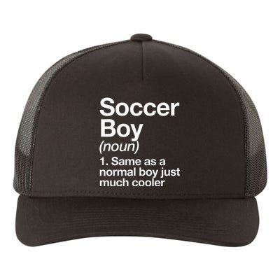 Soccer Boy Definition Funny Sports Yupoong Adult 5-Panel Trucker Hat