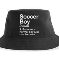 Soccer Boy Definition Funny Sports Sustainable Bucket Hat