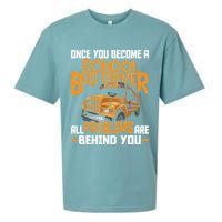 School Bus Driver All Problems Are Behind You Sueded Cloud Jersey T-Shirt