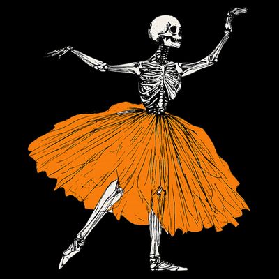 Skeleton Ballerina Dance Tutu Spooky Ballet Dancer Halloween T-Shirt