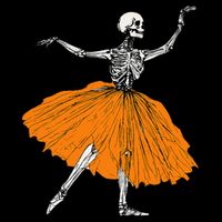 Skeleton Ballerina Dance Tutu Spooky Ballet Dancer Halloween Impact Tech Backpack