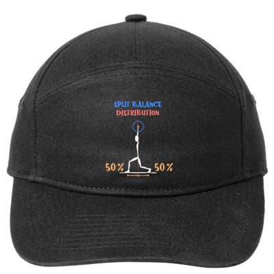 Split Balance Distribution 7-Panel Snapback Hat