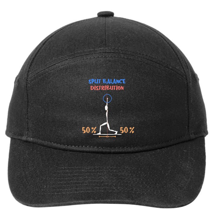 Split Balance Distribution 7-Panel Snapback Hat