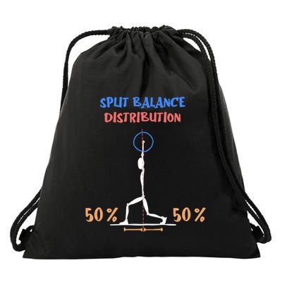 Split Balance Distribution Drawstring Bag