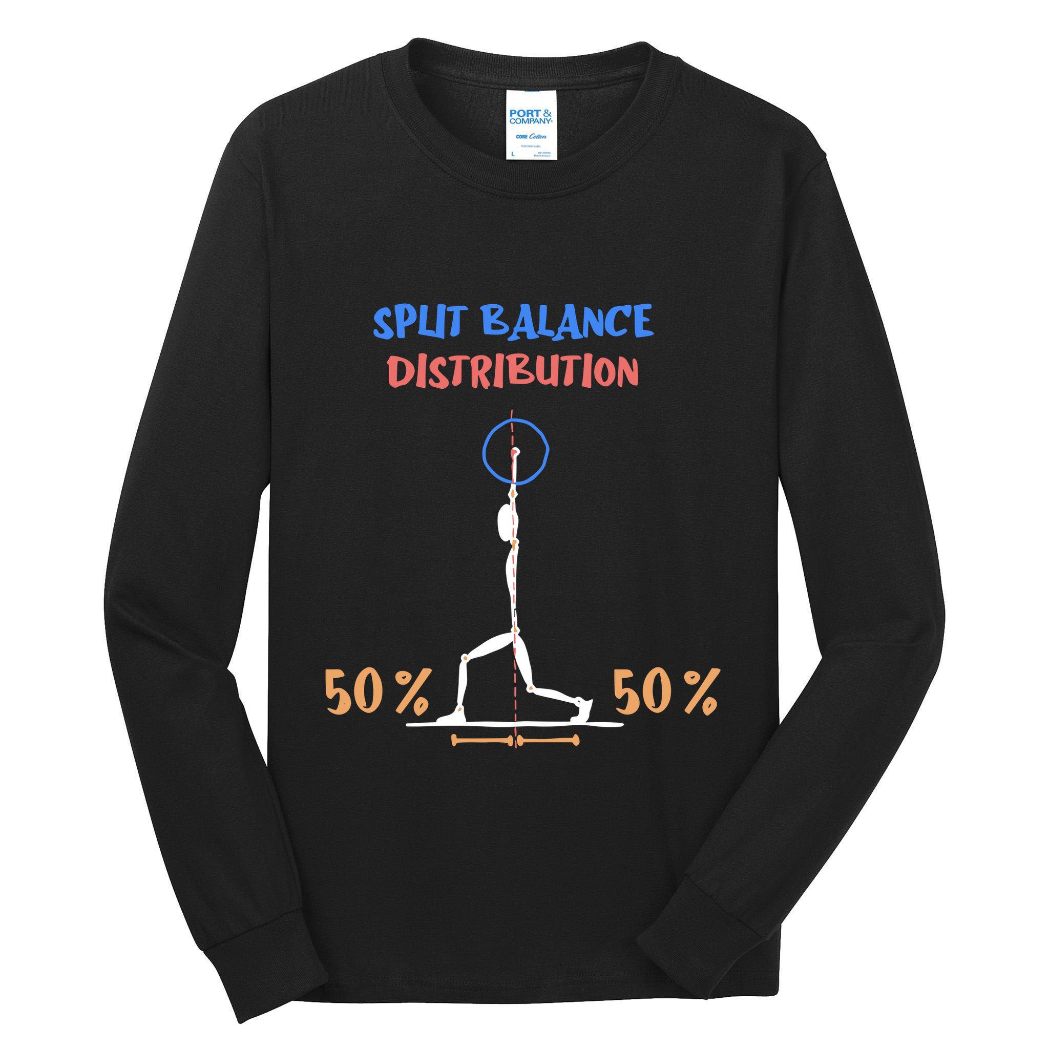 Split Balance Distribution Tall Long Sleeve T-Shirt