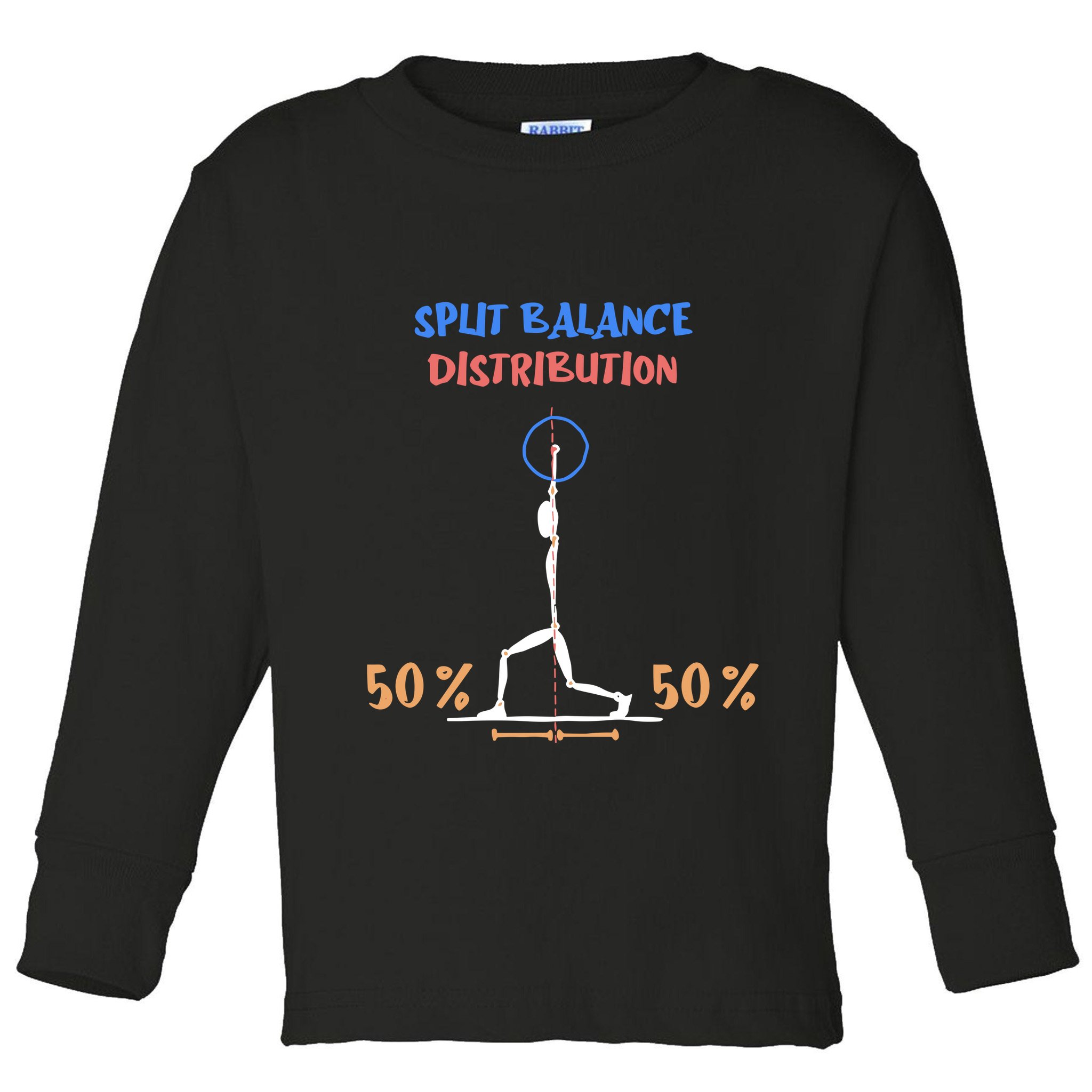Split Balance Distribution Toddler Long Sleeve Shirt