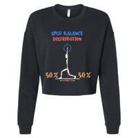Split Balance Distribution Cropped Pullover Crew