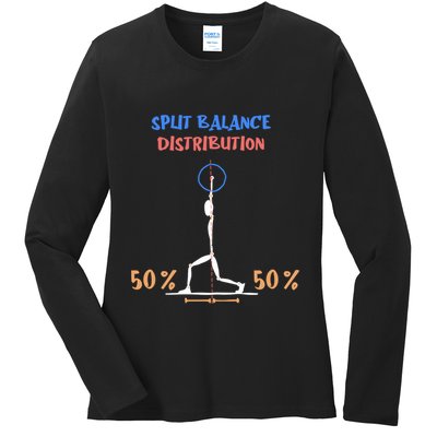 Split Balance Distribution Ladies Long Sleeve Shirt