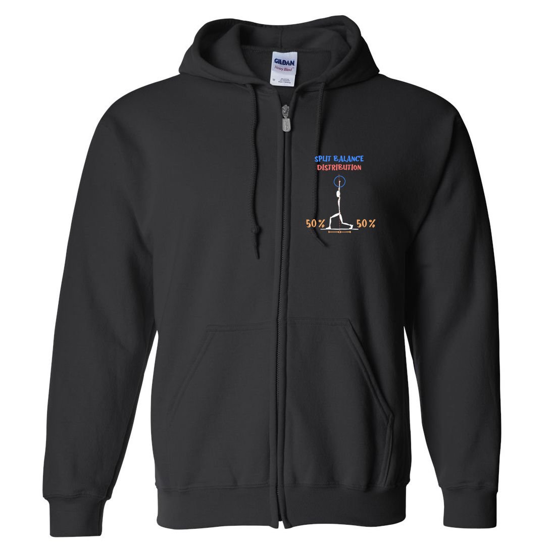 Split Balance Distribution Full Zip Hoodie