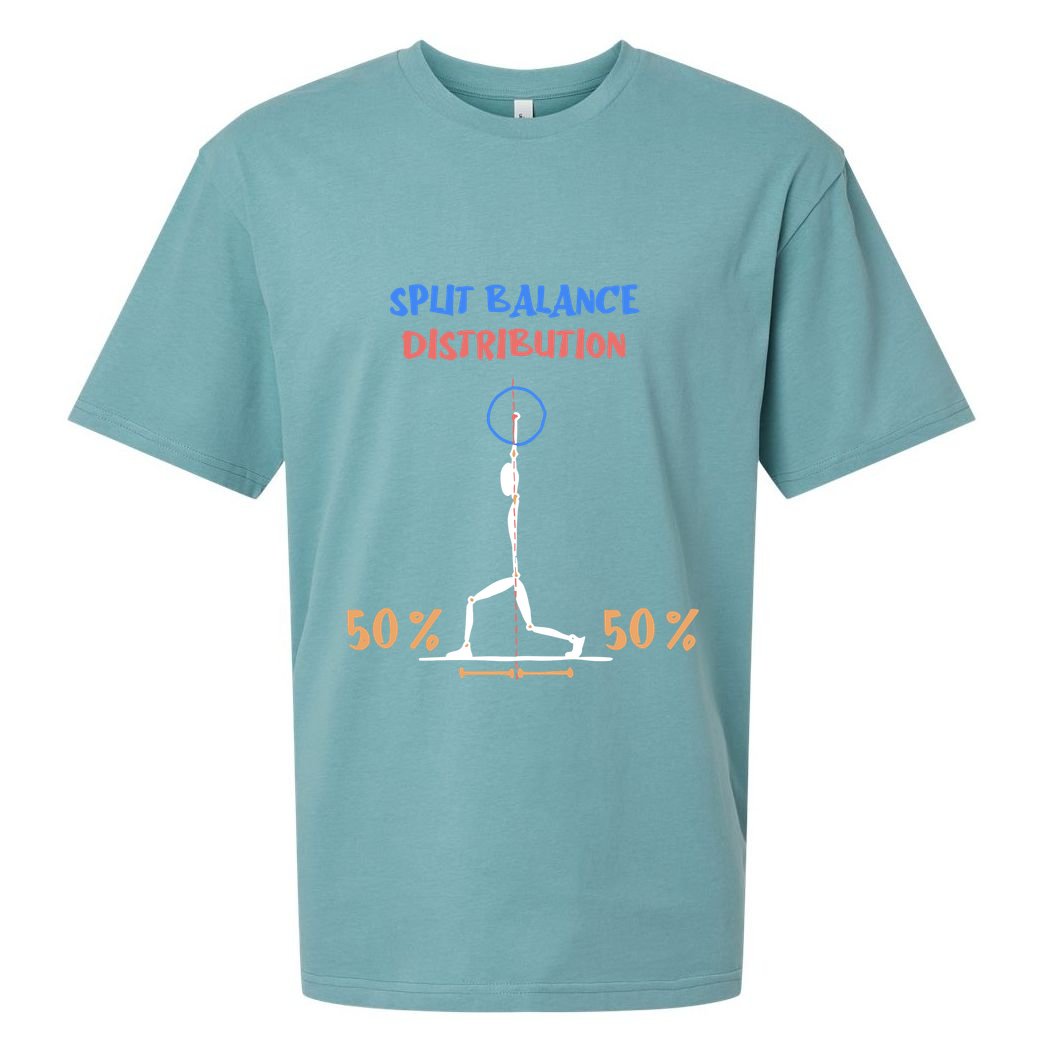Split Balance Distribution Sueded Cloud Jersey T-Shirt
