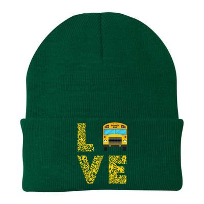 School Bus Driver Love Driving Bus Lover Knit Cap Winter Beanie