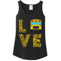 School Bus Driver Love Driving Bus Lover Ladies Essential Tank