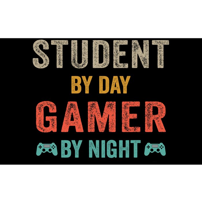 Student By Day Gamer By Night Meme For Gamers Bumper Sticker