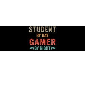 Student By Day Gamer By Night Meme For Gamers Bumper Sticker