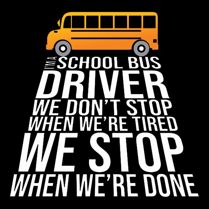 School Bus Driver Never Tired Quote Apron