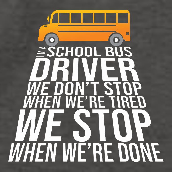 School Bus Driver Never Tired Quote Vector Backpack