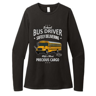 School Bus Driver - Safely Delivering Precious Womens CVC Long Sleeve Shirt