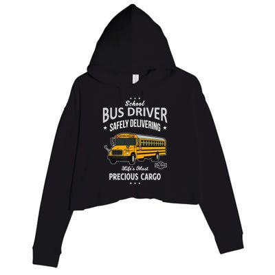 School Bus Driver - Safely Delivering Precious Crop Fleece Hoodie