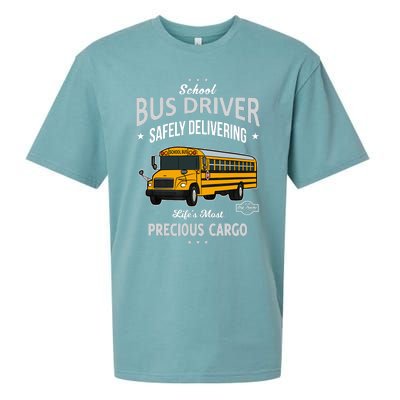 School Bus Driver - Safely Delivering Precious Sueded Cloud Jersey T-Shirt