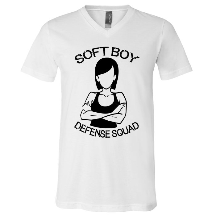 Soft Boy Defense Squad V-Neck T-Shirt