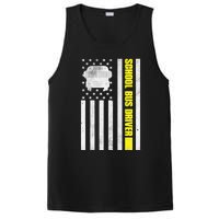 School Bus Driver American Flag, School Bus Driver PosiCharge Competitor Tank