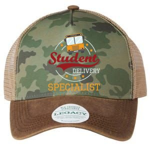 School Bus Driver Appreciation Funny Student Delivery Specialist Legacy Tie Dye Trucker Hat