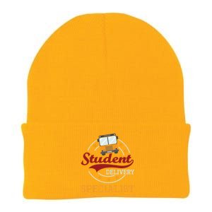 School Bus Driver Appreciation Funny Student Delivery Specialist Knit Cap Winter Beanie