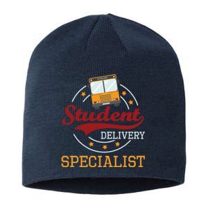 School Bus Driver Appreciation Funny Student Delivery Specialist Sustainable Beanie