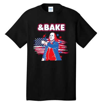 Shake & Bake Drinking American Presidents Happy 4th Of July Tall T-Shirt