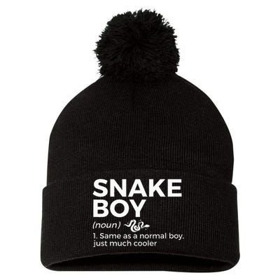 Snake Boy Definition Funny Pet Reptile Lovers Pom Pom 12in Knit Beanie